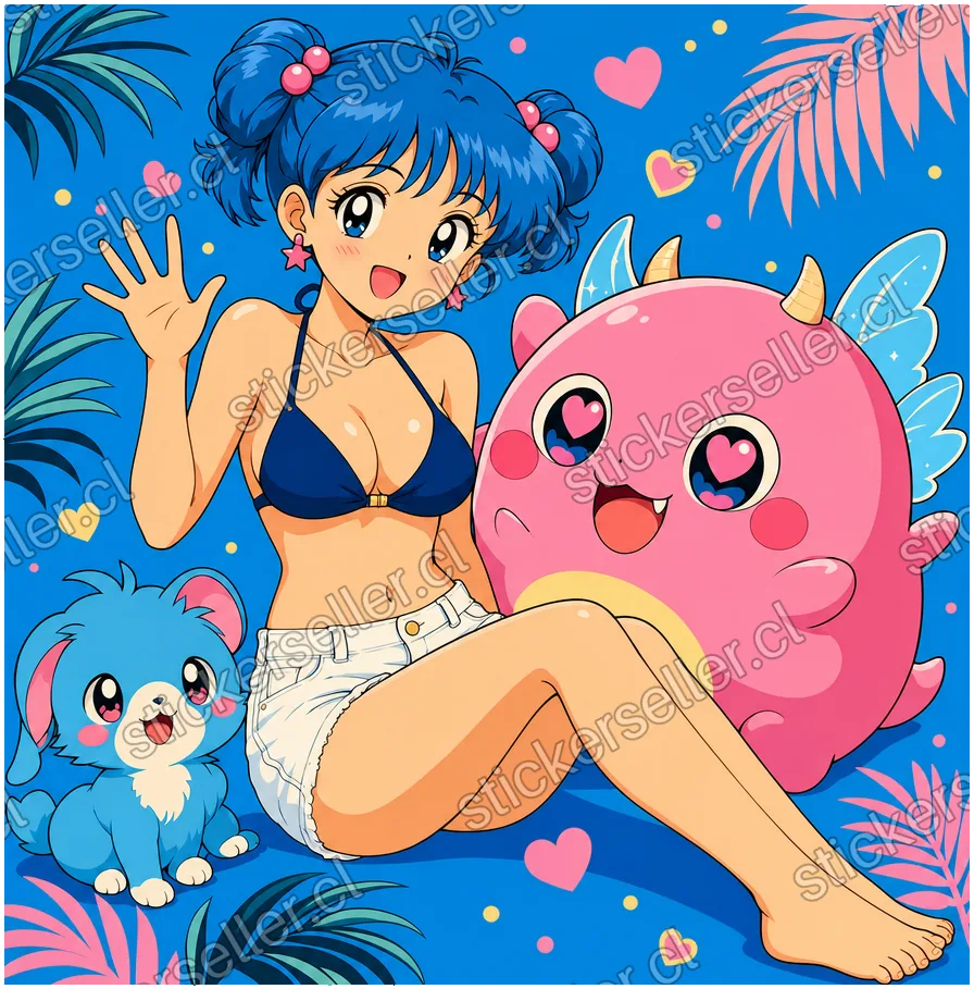 Amiga monstruo kawaii