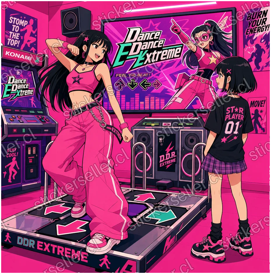 Baile arcade neón