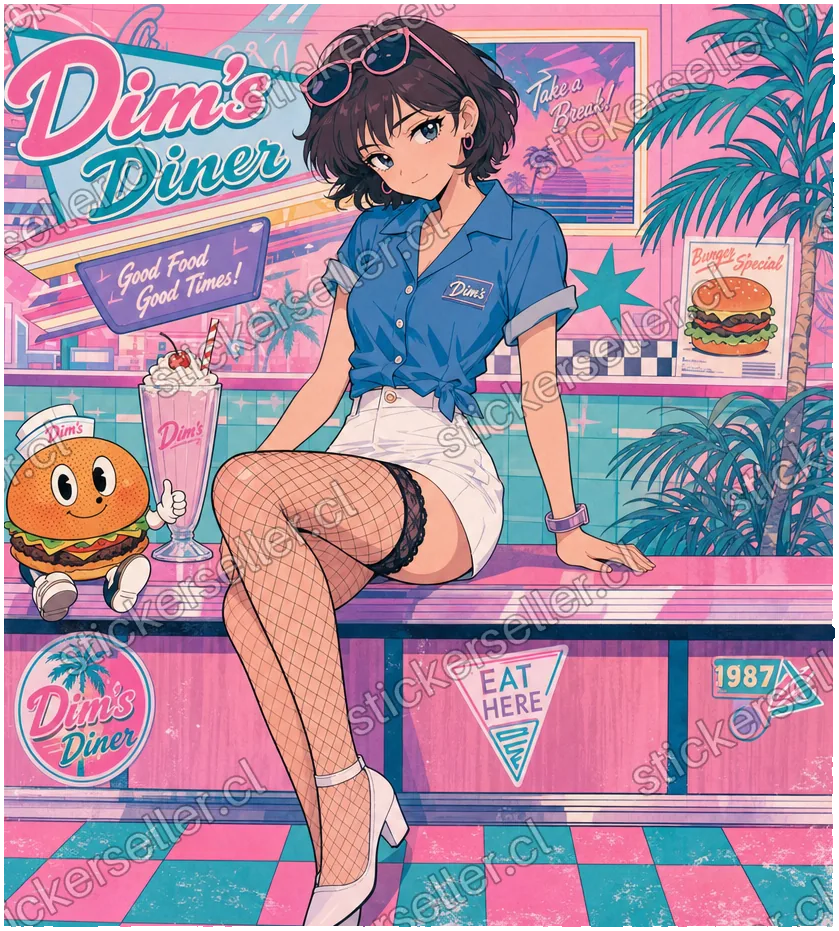 Dim's Diner vaporwave