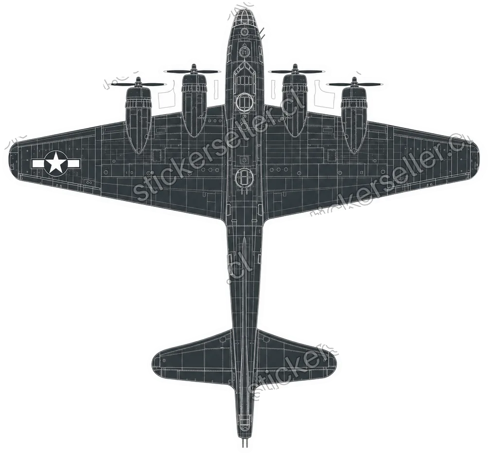 B-17 en plano