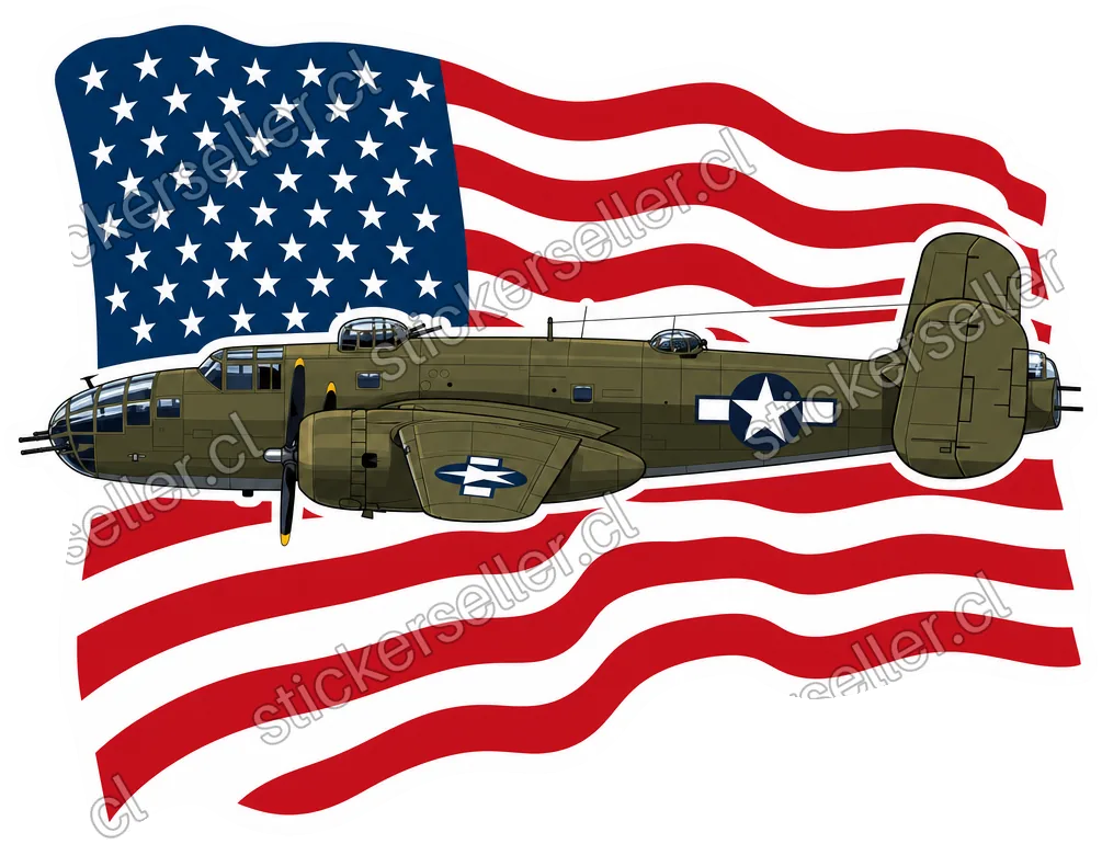 Bombardero y bandera