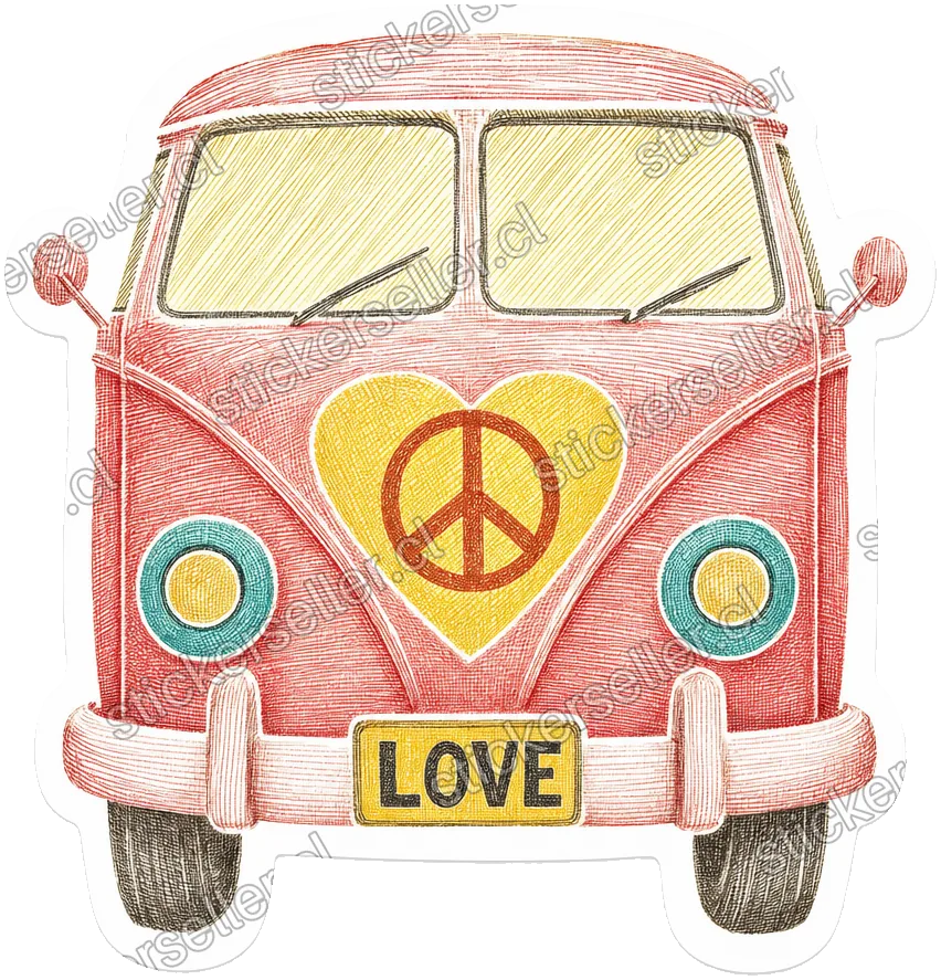 Kombi rosada de amor