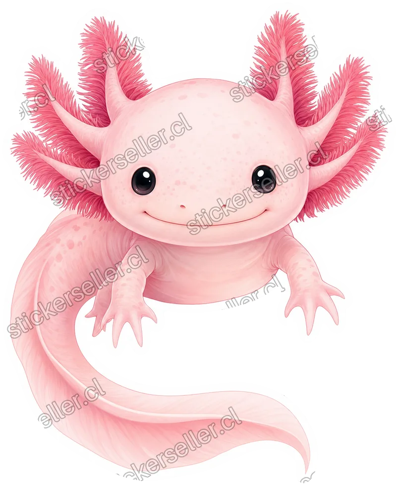 Ajolote rosa pálido
