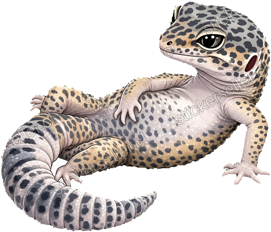 Gecko leopardo relajado