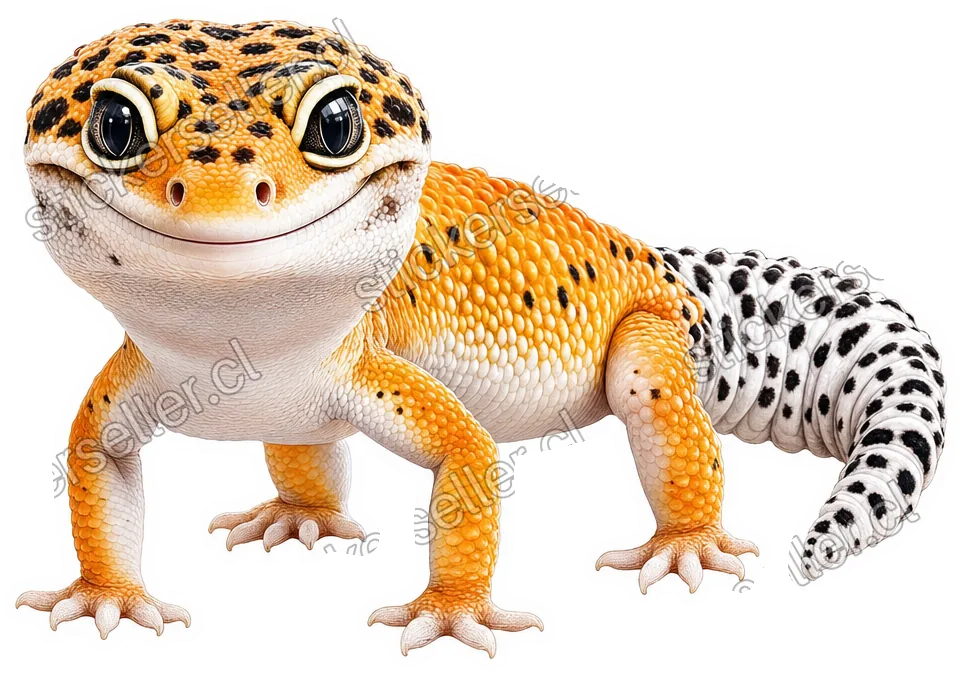 Gecko leopardo naranja
