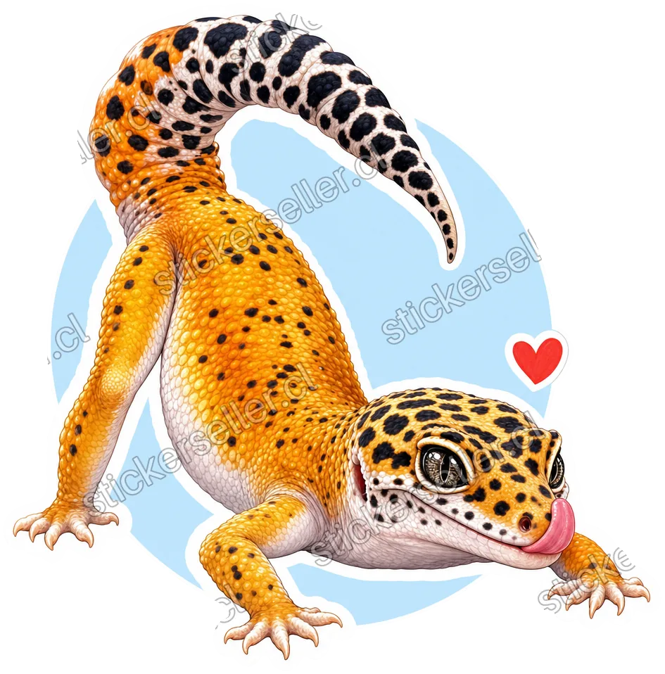 Gecko leopardo en yoga