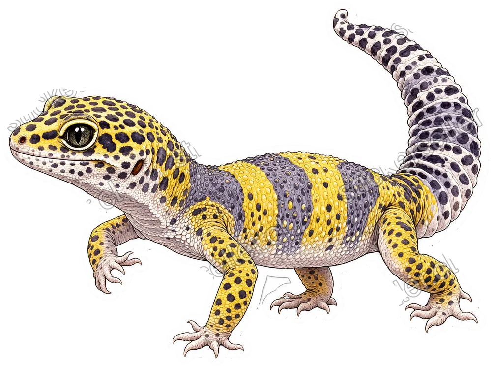 Gecko leopardo en marcha