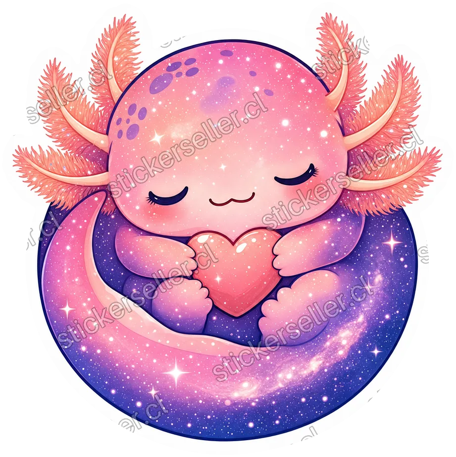 Ajolote galaxia y corazón