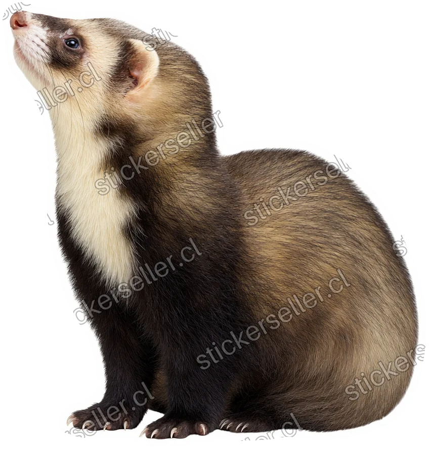 Hurón de perfil