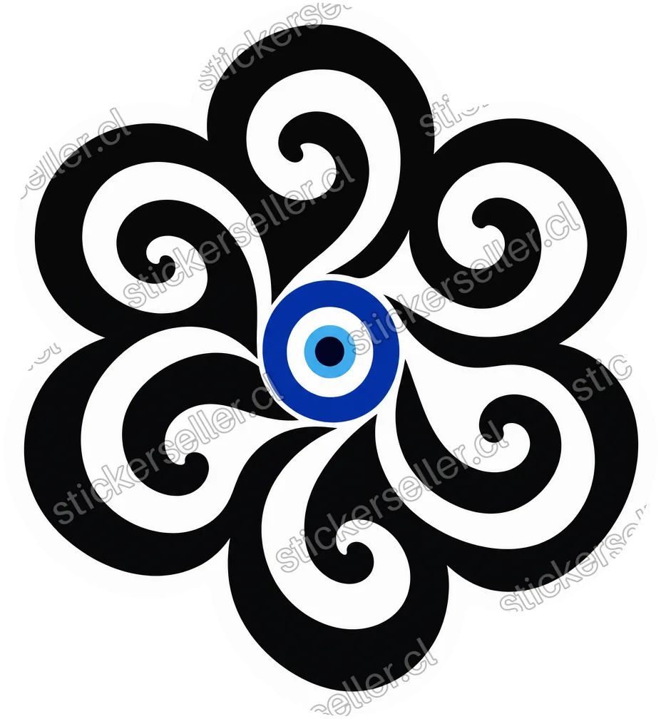 Flor de espirales y nazar