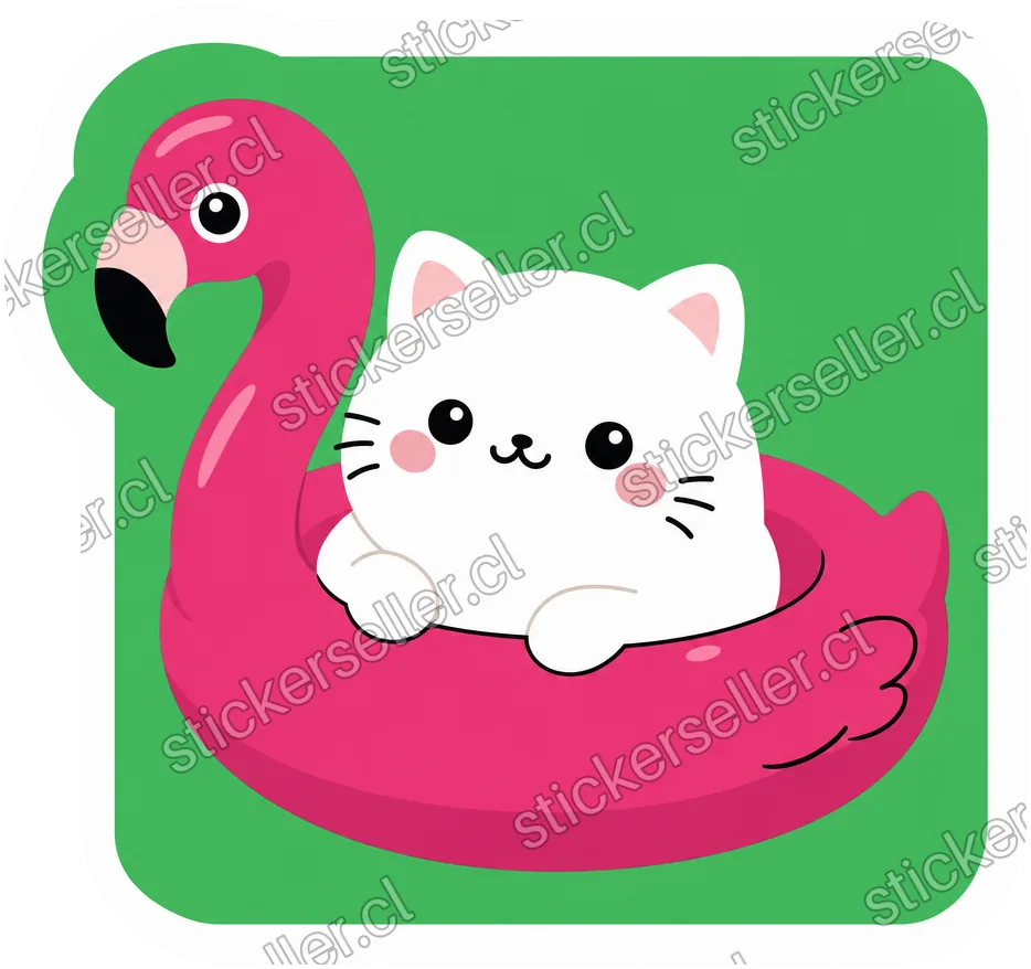 Gatito en el flamenco
