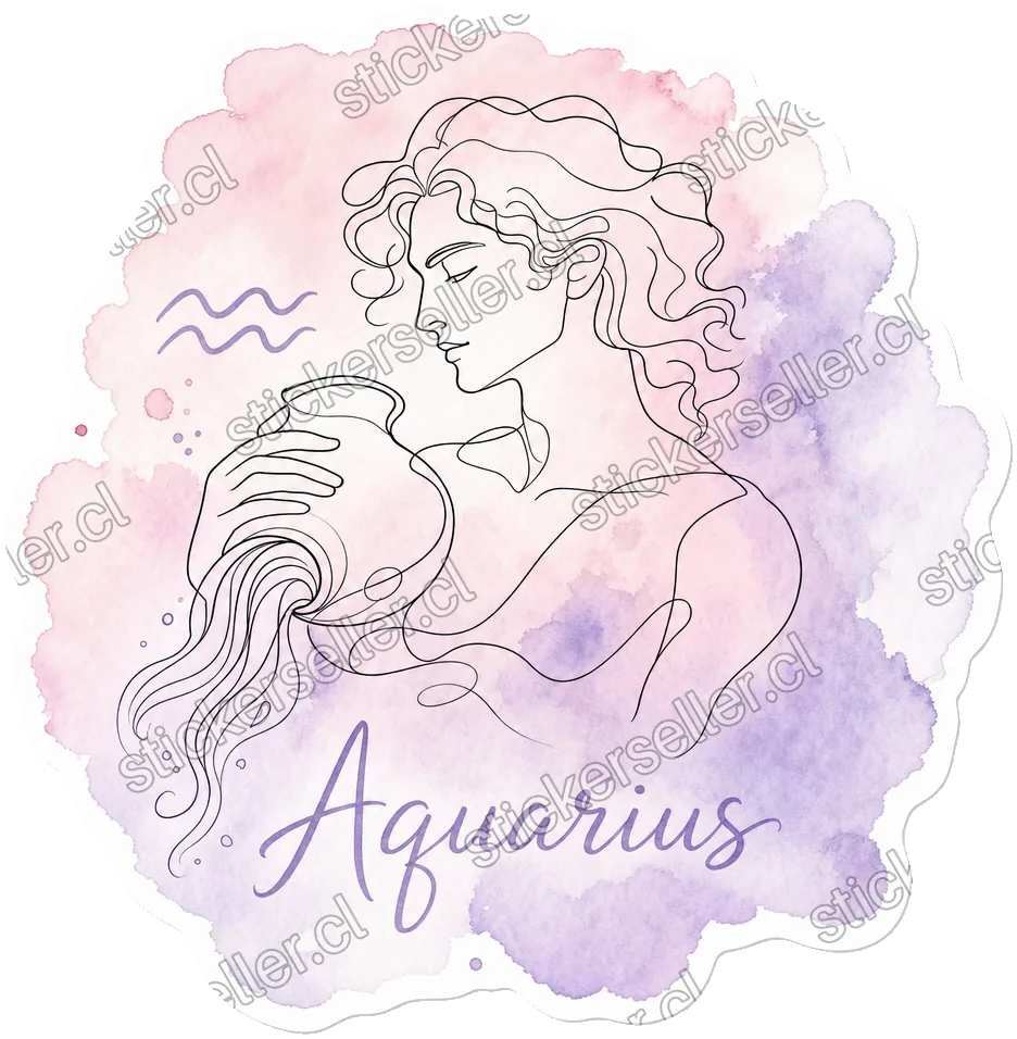 Acuario en acuarela