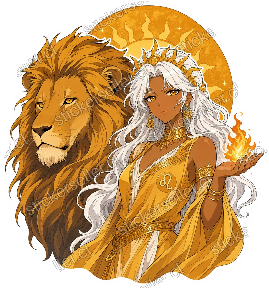 León y la doncella de fuego
