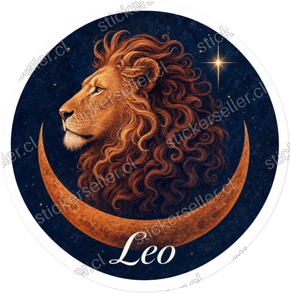 León de luna creciente